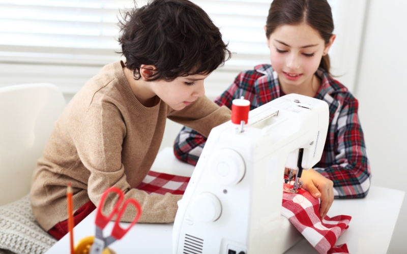 Taller de costura para niños